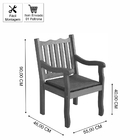 Poltrona Para Jardim Em Madeira Maciça Com Estofado Trento Cu