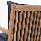 Poltrona Para Jardim Em Madeira Maciça Riade Stain Castanho/a