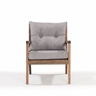 Poltrona Para Jardim Em Madeira Maciça Riade Stain Castanho/g