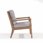 Poltrona Para Jardim Em Madeira Maciça Riade Stain Castanho/g