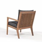 Poltrona Para Jardim Em Madeira Maciça Riade Stain Castanho/p