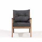 Poltrona Para Jardim Em Madeira Maciça Riade Stain Castanho/p