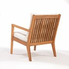 Poltrona Para Jardim Em Madeira Maciça Riade Stain Jatobá/cru