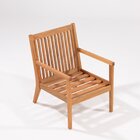 Poltrona Para Jardim Em Madeira Maciça Riade Stain Jatobá/fen