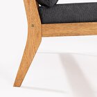 Poltrona Para Jardim Em Madeira Maciça Riade Stain Jatobá/pre