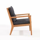 Poltrona Para Jardim Em Madeira Maciça Riade Stain Jatobá/pre