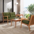 Poltrona Para Jardim Em Madeira Maciça Riade Stain Jatobá/ver