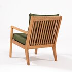 Poltrona Para Jardim Em Madeira Maciça Riade Stain Jatobá/ver