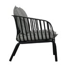 Poltrona Para Jardim Em Polipropileno Seiva Preto / Cinza Mes