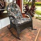 Poltrona Para Jardim Imperatriz De Balanço Com Almofada Flora