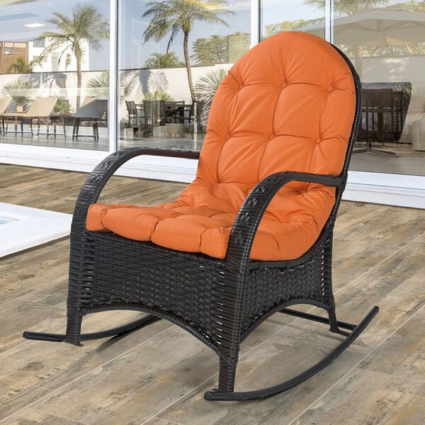 Poltrona Para Jardim Imperatriz De Balanço Com Almofada Nude