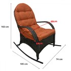 Poltrona Para Jardim Imperatriz De Balanço Com Almofada Nude