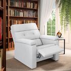 Poltrona Para Leitura Reclinável Branco Corino Kyros Shop Jm