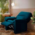 Poltrona Para Leitura Reclinável Sued Azul Marinho Newark Sho