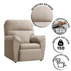 Poltrona Para Leitura Reclinável Sued Palha Newark Shop Jm