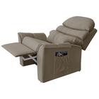 Poltrona Para Leitura Retrátil Bege Suede Ayla Art Estofados