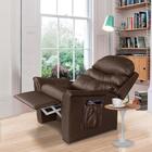Poltrona Para Leitura Retrátil Corino Marrom Ayla Art Estofad