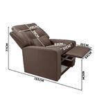 Poltrona Para Leitura Velveteen Marrom Fiji Shop Jm