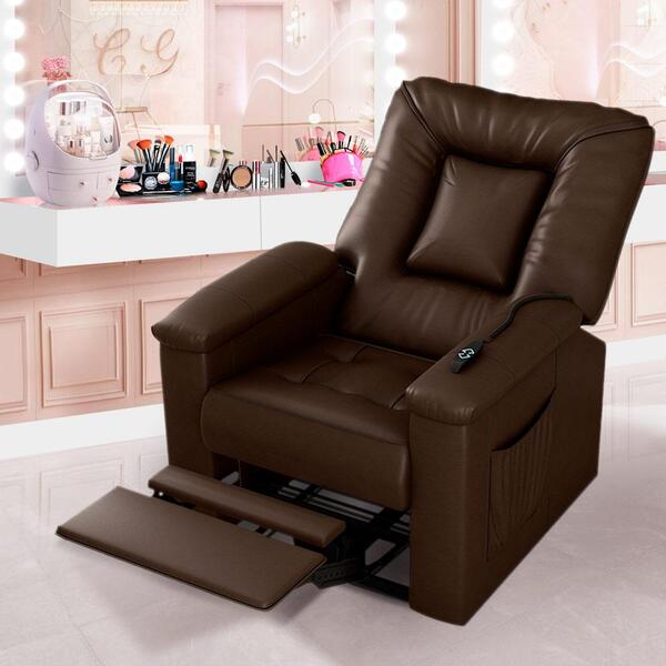 Poltrona Para Maquiagem Motorizada Com Controle Remoto Corino