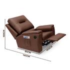Poltrona Para Maquiagem Reclinável Automática Corino Marrom C