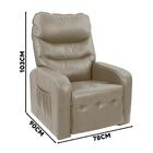 Poltrona Para Maquiagem Reclinável Corino Bege Patty Shop Jm