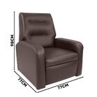 Poltrona Para Maquiagem Reclinável Corino Marrom Clarity Shop