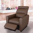 Poltrona Para Maquiagem Reclinável Corino Marrom Pastry Shop