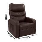 Poltrona Para Maquiagem Reclinável Corino Marrom Patty Shop Jm