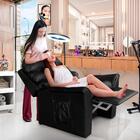 Poltrona Para Maquiagem Reclinável Corino Preto Bony Shop Jm