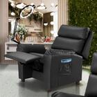 Poltrona Para Maquiagem Reclinável Corino Preto Dominique Sho