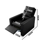 Poltrona Para Maquiagem Reclinável Corino Preto Trend Shop Jm