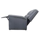 Poltrona Para Maquiagem Reclinável Sued Cinza Fendi Rakan