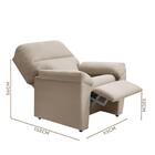 Poltrona Para Maquiagem Reclinável Sued Palha Durham Shop Jm