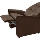 Poltrona Para Maquiagem Reclinável Suede Marrom Desirée Shop