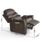 Poltrona Para Maquiagem Reclinável Suede Tabaco Gabriella Sho