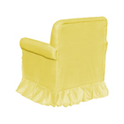 Poltrona Para Quarto Amamentação Com Balanço Suede - Suede Am