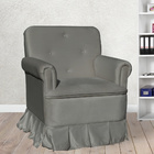 Poltrona Para Quarto Amamentação Com Balanço Suede - Suede Ci