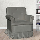 Poltrona Para Quarto Amamentação Com Balanço Suede - Suede Ci