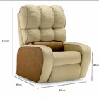 Poltrona Para Quarto De Bebê Berlim Tec. 502/505 Marrom