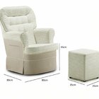 Poltrona Para Quarto De Bebê Ipanema Com Puff Tec. 503/505 Br