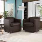 Poltrona Para Recepção Clínica Médica - Balaqui Decor Courino