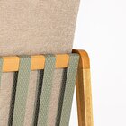 Poltrona Para Sala 80cm X 78cm X 69cm Verniz Mel/fita Verde O