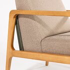 Poltrona Para Sala 80cm X 78cm X 69cm Verniz Mel/fita Verde O