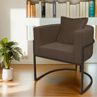 Poltrona Para Sala Base De Metal Preto Reforçada Liz Veludo -