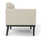 Poltrona Para Sala Base Madeira Fixa Preto Elisa Bouclê D03 -