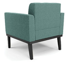 Poltrona Para Sala Base Madeira Fixa Preto Elisa Bouclê D03 -