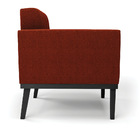 Poltrona Para Sala Base Madeira Fixa Preto Elisa Bouclê D03 -