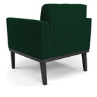 Poltrona Para Sala Base Madeira Fixa Preto Elisa Bouclê D03 -