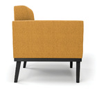 Poltrona Para Sala Base Madeira Fixa Preto Elisa Bouclê D03 -