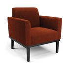 Poltrona Para Sala Base Madeira Preto Marisa Bouclê D03 - D'r